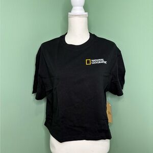 National Geographic Brown Kraft Tag with Yellow Frame Logo